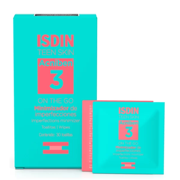 LySkin Isdin acniben on the go imperfections minimizer wipes 30 units ISD00152