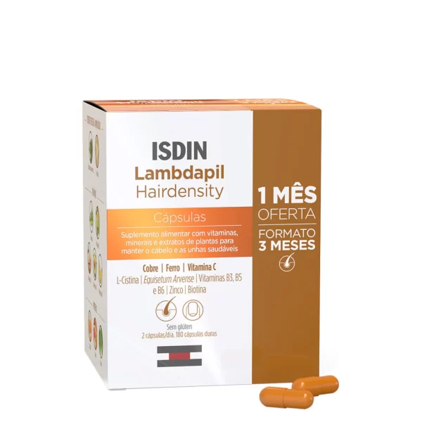 LySkin Isdin lambdapil hairdensity hair and nails 180capsules 1 month free ISD00160