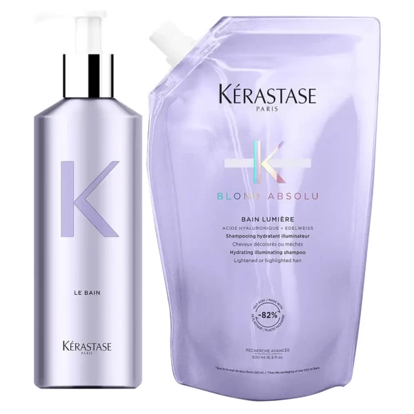 LySkin Kerastase blond absolu aluminium bottle shampoo refill bundle KER00238