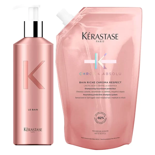 LySkin Kerastase chroma absolu aluminium bottleshampoo refill bundle KER00234