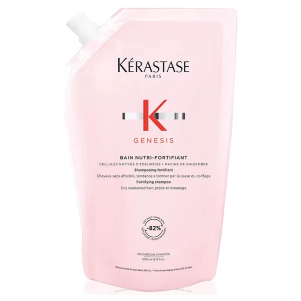 LySkin Kerastase genesis bain nutri fortifying shampoo for dry weakened hair refill 500ml 16.9fl.oz KER00216