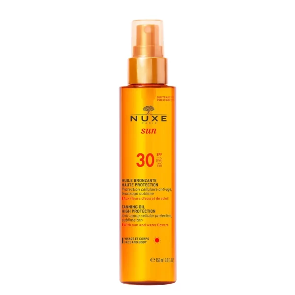 LySkin Nuxe sun anti aging tanning oil spf30 face and body 150ml NUX00101