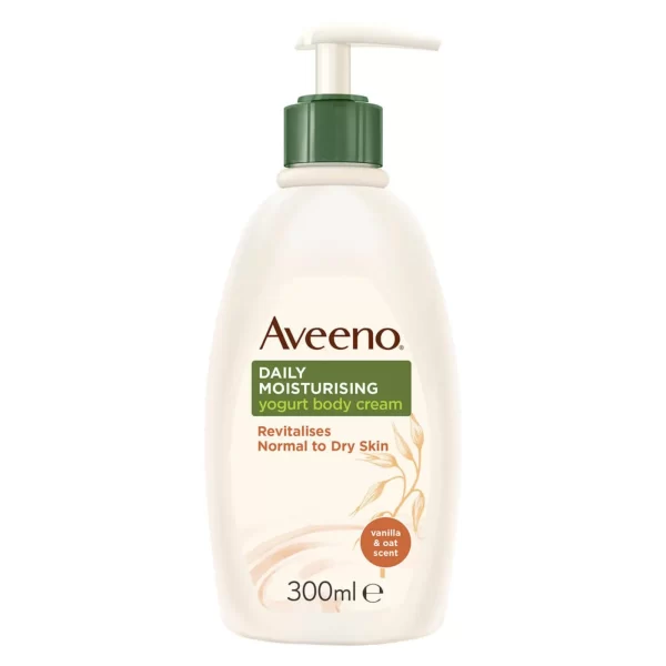 Lyskin Aveeno daily moisturising body cream yogurt apricot honey 300ml